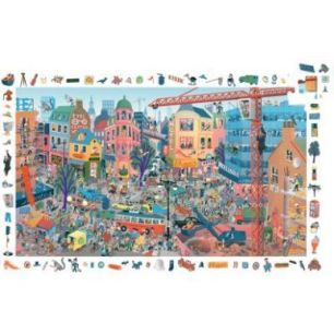 Puzzle d'observation 200 pièces, la ville DJ07515 DJECO Puzzle d'observation 200 pièces, la ville DJ07515 DJECO
