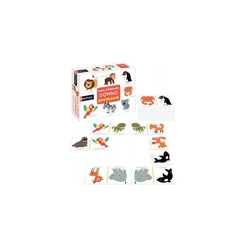 Achetez Mon premier domino animaux 31153 NATHAN pas cher sur Ma Rentrée Scolaire