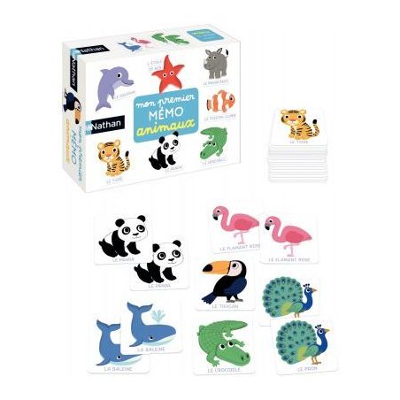 Achetez Mon premier mémo animaux 31154 NATHAN pas cher sur Ma Rentrée Scolaire