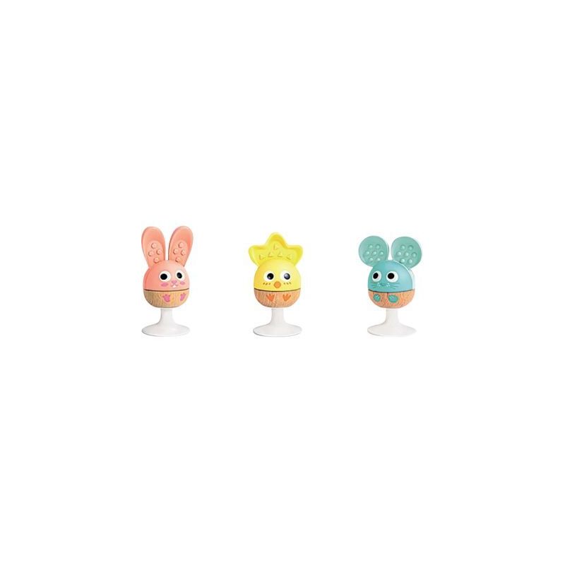 Achetez Lot de 3 hochets animaux à ventouse E0123 HAPE pas cher sur Ma Rentrée Scolaire