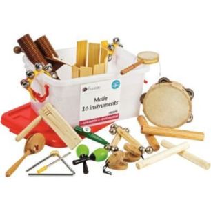 Achetez Malle rouge en PVC garnie de 16 instruments de musique 9242 FUZEAU pas cher sur Ma Rentrée ..