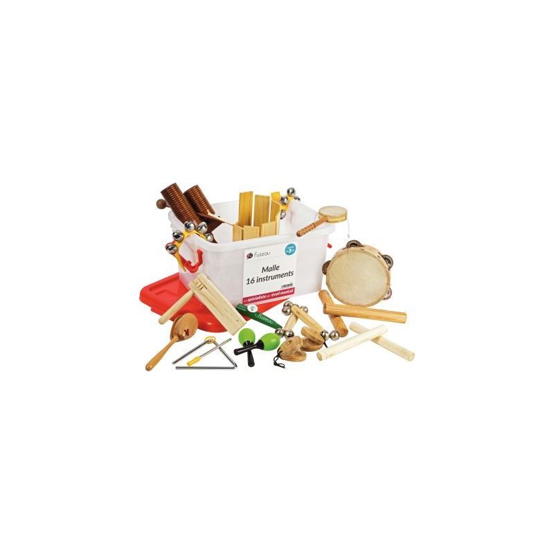 Achetez Malle rouge en PVC garnie de 16 instruments de musique 9242 FUZEAU pas cher sur Ma Rentrée ..