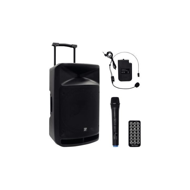 Enceinte portable 800W BOOTRAVELSOUND15VHF BOOMTONE D