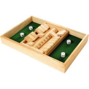 Double jeu SHUT THE BOX en bois 621X2 Double jeu SHUT THE BOX en bois 621X2