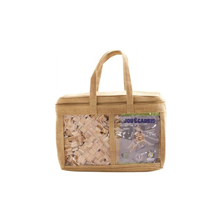 Sac en toile de jute 400 planchettes JOUECABOIS 3760147600095 JOUECABOIS