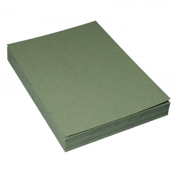 Boîte de 100 plats de couverture grain cuir A4 250gr Vert Foncé
