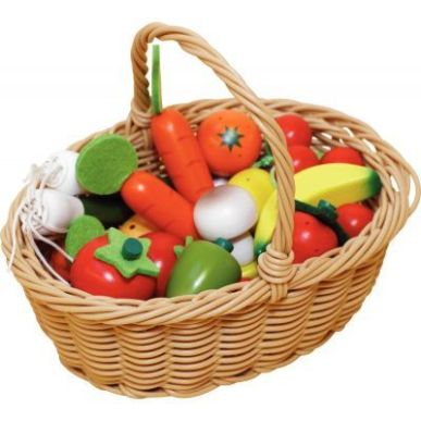 Achetez Panier de 24 fruits et légumes en bois J05620 JANOD pas cher sur Ma Rentrée Scolaire