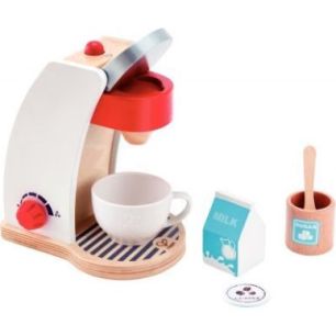 Achetez Machine à  expresso en bois blanc + accessoires E3146 HAPE pas cher sur Ma Rentrée Scolai..