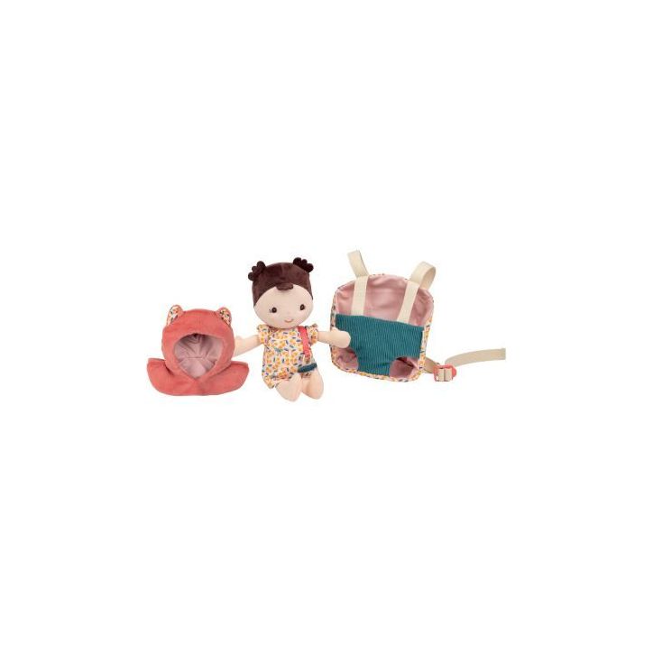 Poupée Jeanne et son porte-bébé LILLIPUTIENS 83634 LILLIPUTIENS