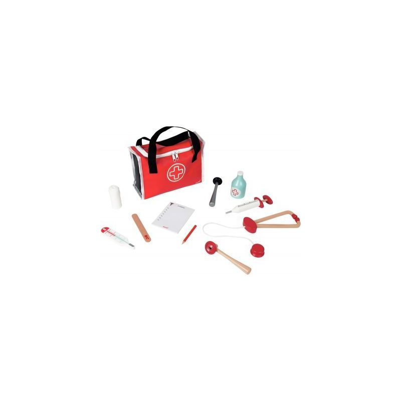 Achetez Mallette du docteur + 10 accessoires en bois J06513 JANOD pas cher sur Ma Rentrée Scolaire