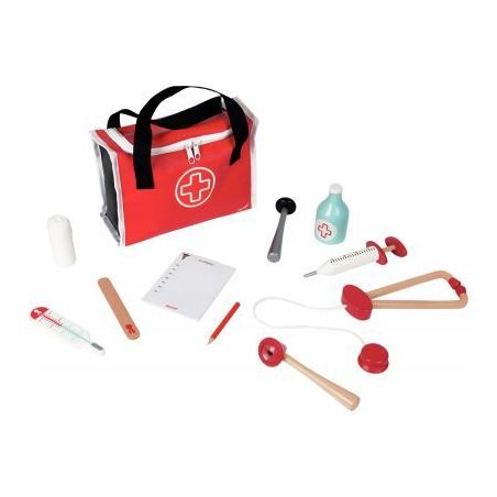 Achetez Mallette du docteur + 10 accessoires en bois J06513 JANOD pas cher sur Ma Rentrée Scolaire