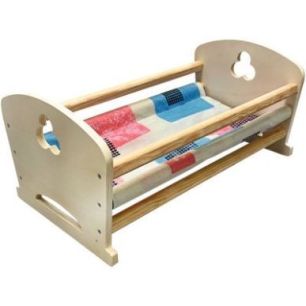 Achetez Lit berceau en bois pour poupées 858003 pas cher sur Ma Rentrée Scolaire