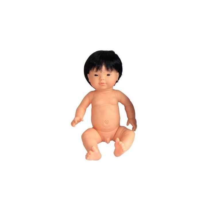 Poupée garçon asiatique avec cheveux 42 cm BV 42750 LES PLUMIN