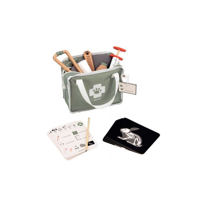 Mallette du vétérinaire + 16 accessoires J06466 JANOD