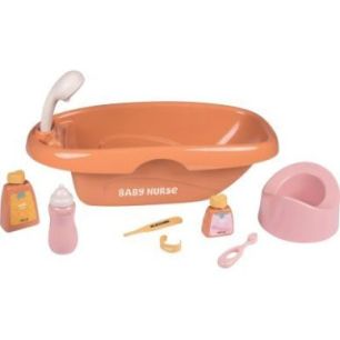 Achetez Baignoire BABY NURSE avec 8 accessoires 7600220383 BABY NURSE SMOBY pas cher sur Ma Rentrée..