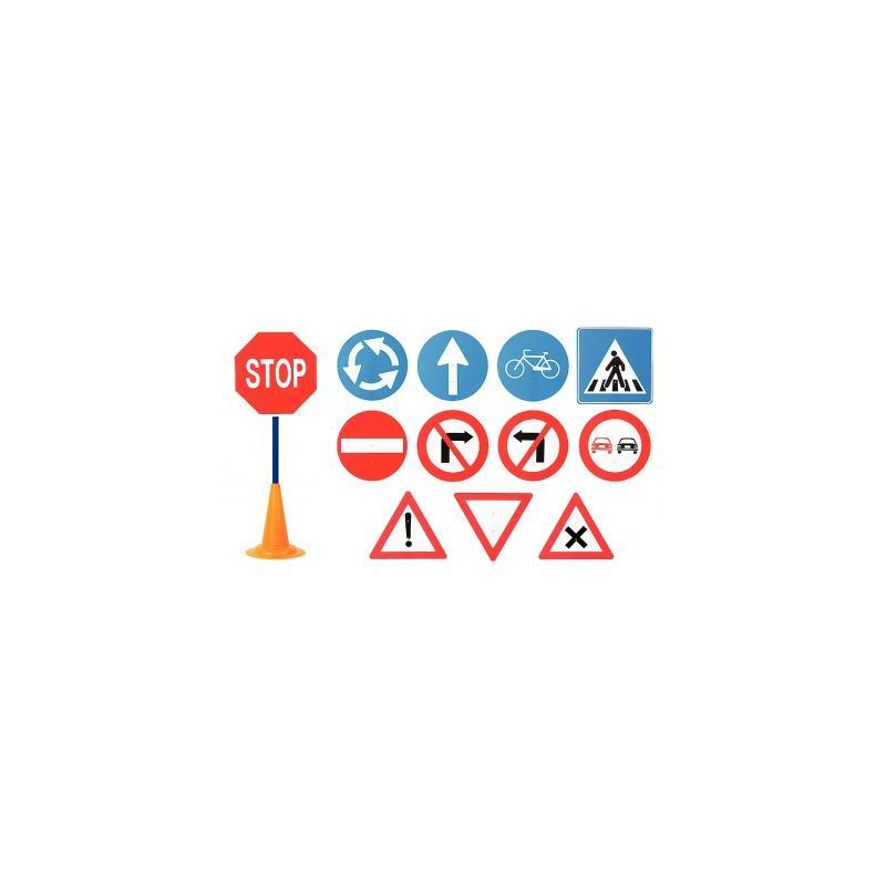 Achetez Lot de 12 Panneaux routiers 86cm 40052 pas cher sur Ma Rentrée Scolaire