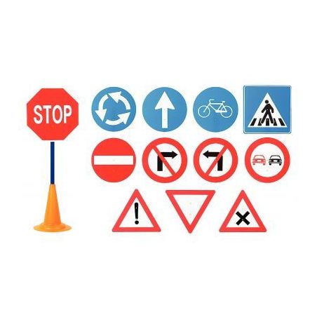 Achetez Lot de 12 Panneaux routiers 86cm 40052 pas cher sur Ma Rentrée Scolaire