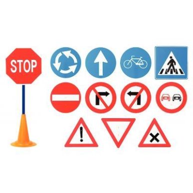 Achetez Lot de 12 Panneaux routiers 86cm 40052 pas cher sur Ma Rentrée Scolaire