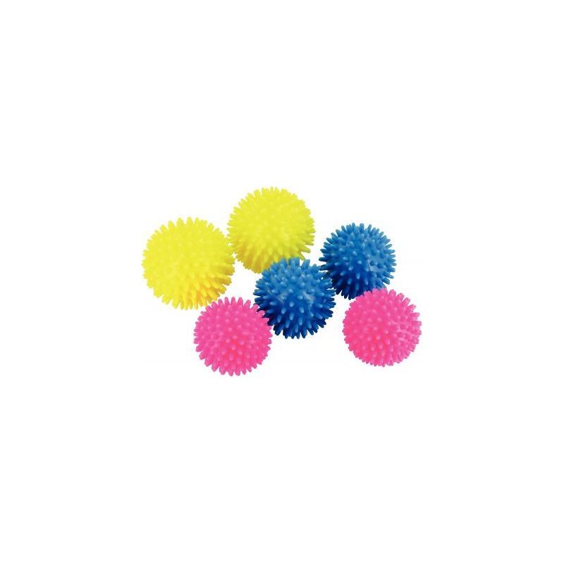 Achetez Lot de 6 balles hérissons  de diamètres 5, 7 et 8 cm 099345 pas cher sur Ma Rentrée Scola..