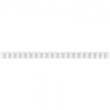 Boîte de 100 peignes anneaux plastiques 20mm Blanc