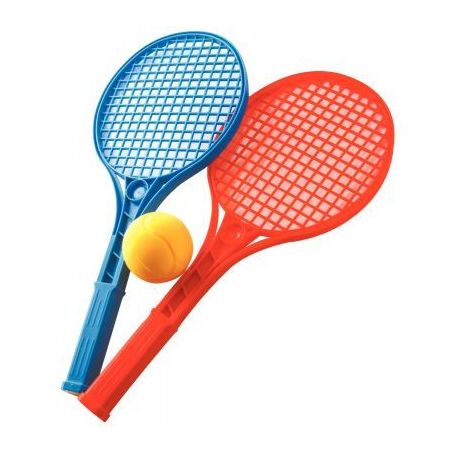 Achetez Lot de 12 raquettes de tennis + 12 balles en mousse 004219 pas cher sur Ma Rentrée Scolaire