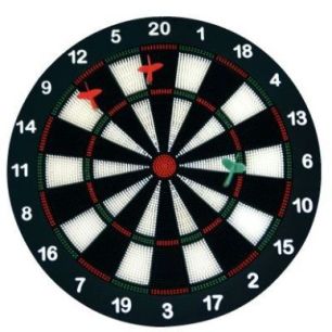 Achetez Cible de sécurité Diamètre 40 cm avec 6 fléchettes 170003 pas cher sur Ma Rentrée Scola..