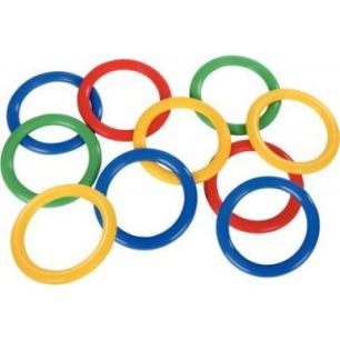 Achetez Lot de 10 anneaux à lancer diamètre 15cm 099070ALK pas cher sur Ma Rentrée Scolaire