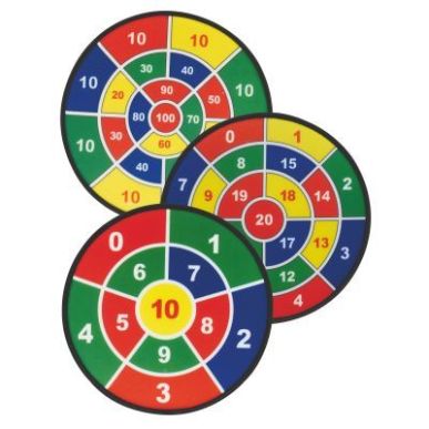 Achetez Sachet de 3 cibles géantes + 9 balles 54501 pas cher sur Ma Rentrée Scolaire