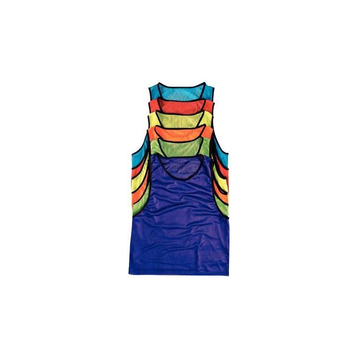 Lot de 6 Chasubles ajourées - Taille S -  Orange Fluo 1503MJ ORG.FLUO