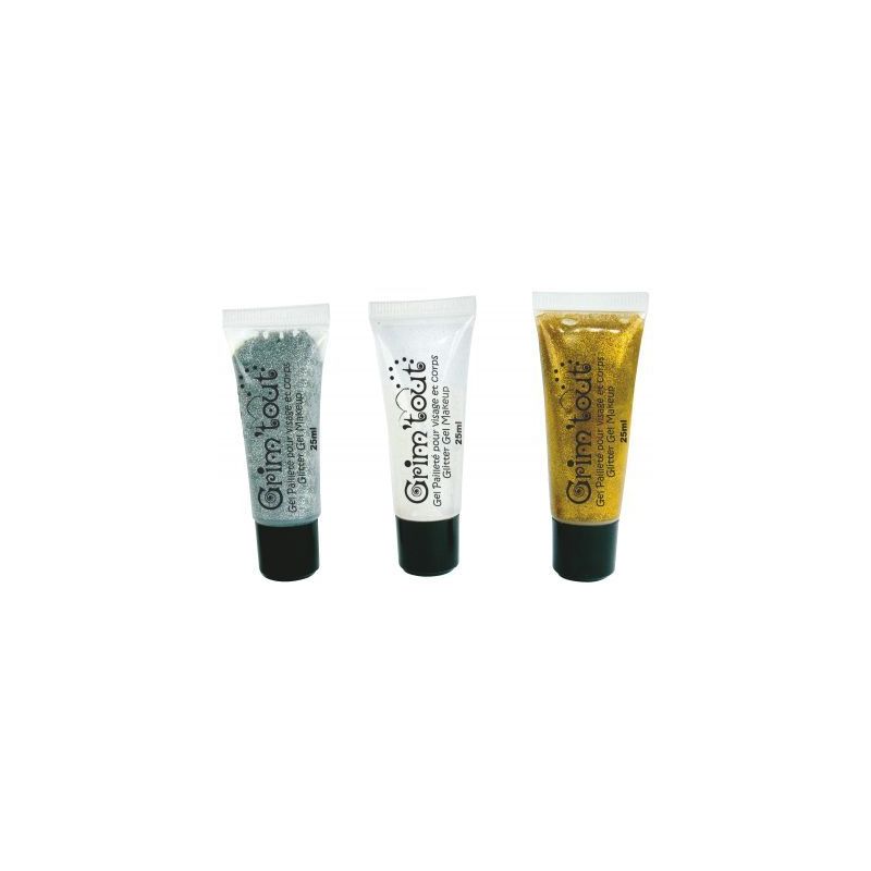 Achetez Lot de 3 tubes de gel pailleté pour visage et corps GT41523 pas cher sur Ma Rentrée Scolai.. Achetez Lot de 3 tubes de gel pailleté pour visage et corps GT41523 pas cher sur Ma Rentrée Scolai..