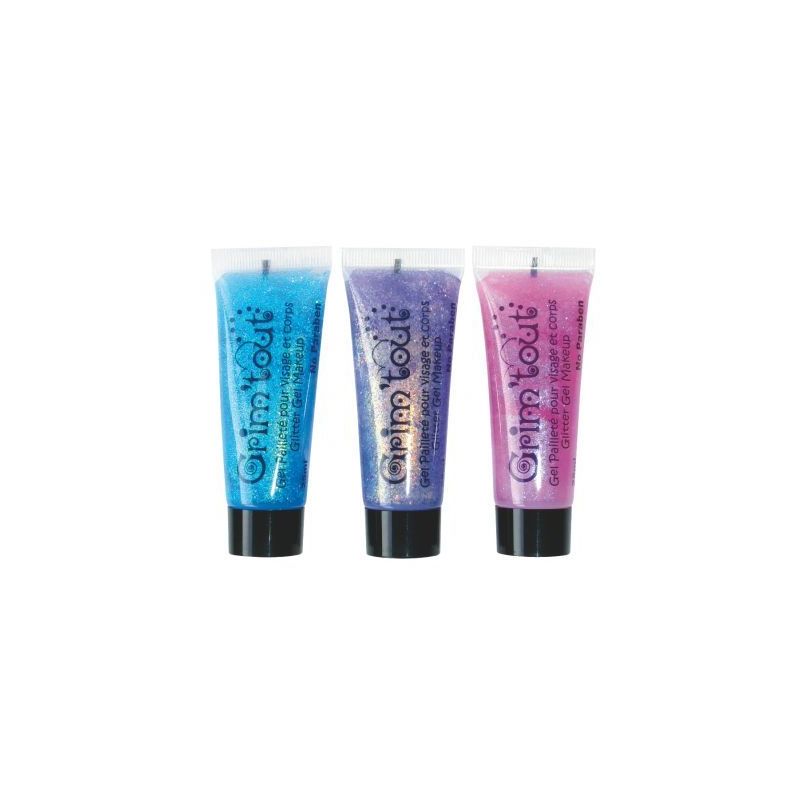 Achetez Lot de 3 tubes de gel pailleté pour visage et corps GT41973 pas cher sur Ma Rentrée Scolai..