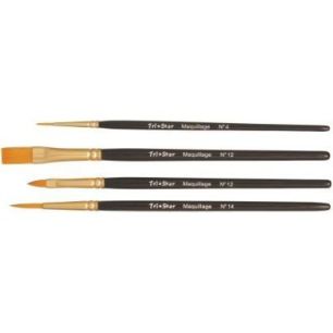 Achetez Lot de 4 pinceaux de maquillage en poils synthétiques 53679 pas cher sur Ma Rentrée Scolai..
