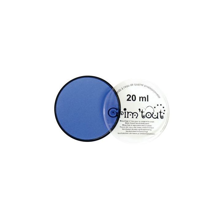 Galet de 20 ml de maquillage aquarellable GRIM'TOUT bleu vif GT41195