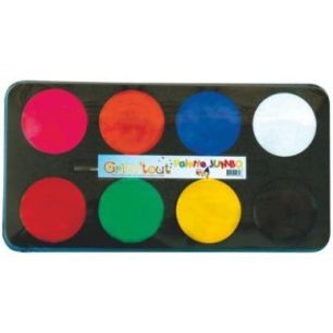 Achetez Maxi palette de maquillage à  l'eau 8 fards aquarellables en galet de 15ml, couleurs assor..