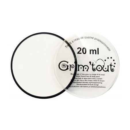 Achetez Galet de 20 ml de maquillage aquarellable GRIM'TOUT blanc GT41192 pas cher sur Ma Rentrée S..