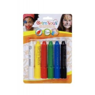 Lot de 6 sticks de 4,7 grammes de maquillage à  l'eau coloris vifs GT41232