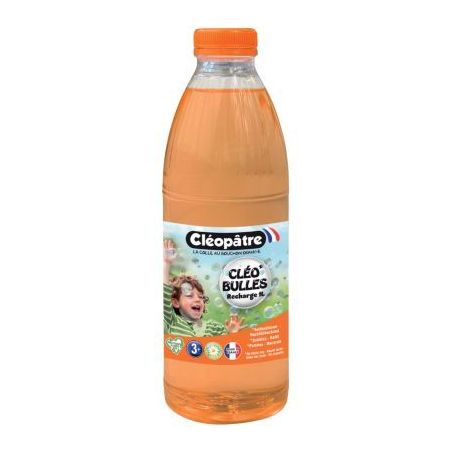 Achetez Flacon 1 litre de solution à bulles BUL1L-0 CLEOPATRE pas cher sur Ma Rentrée Scolaire