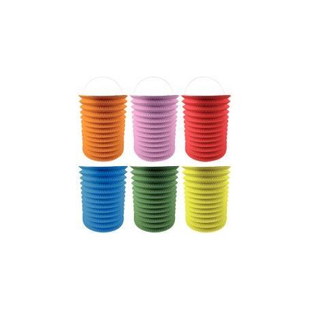 Achetez Lot de 12 lampions cylindriques hauteur 13 cm coloris assortis pas cher sur Ma Rentrée Scol..