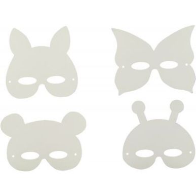 Achetez Lot de 24 masques en carton forme animaux assortis MAJ8178 pas cher sur Ma Rentrée Scolaire