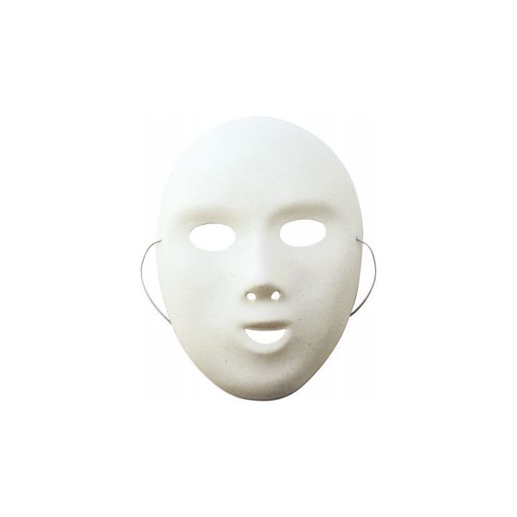 Lot de 12 masques enfants blancs 2047