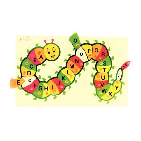 Achetez Puzzle chenille alphabet en bois E72515640 pas cher sur Ma Rentrée Scolaire