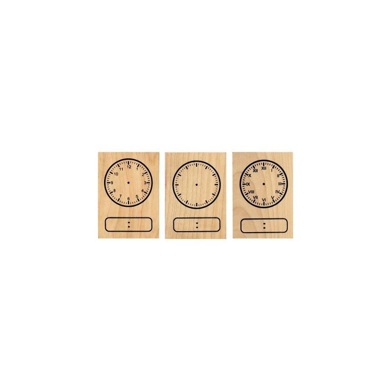 Achetez Lot de 3 tampons horloge en bois L740210 pas cher sur Ma Rentrée Scolaire Achetez Lot de 3 tampons horloge en bois L740210 pas cher sur Ma Rentrée Scolaire
