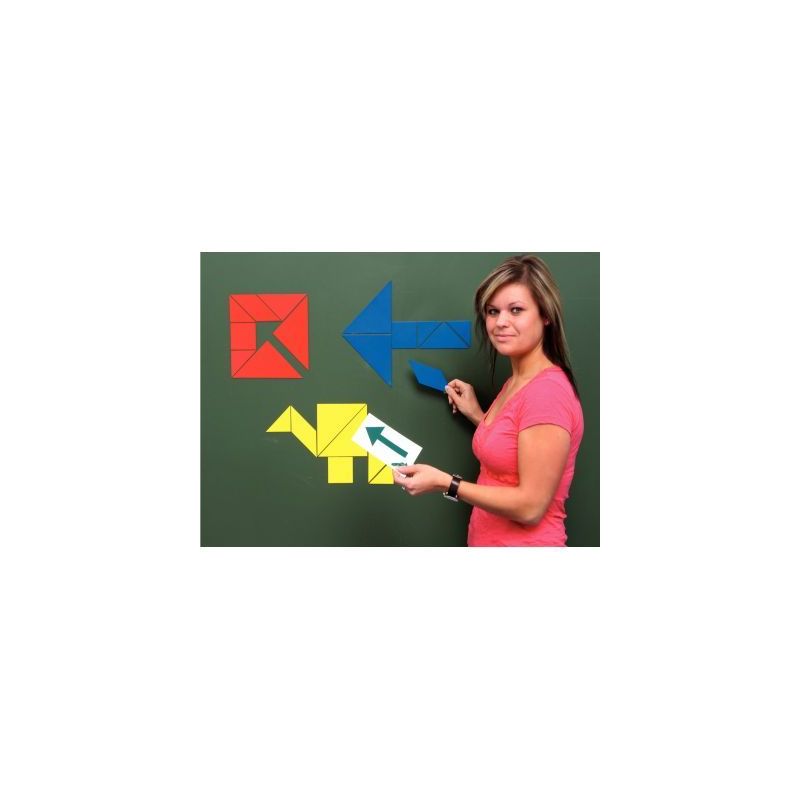 Achetez Boite de 3 Tangrams magnétique 20cm 86250 pas cher sur Ma Rentrée Scolaire