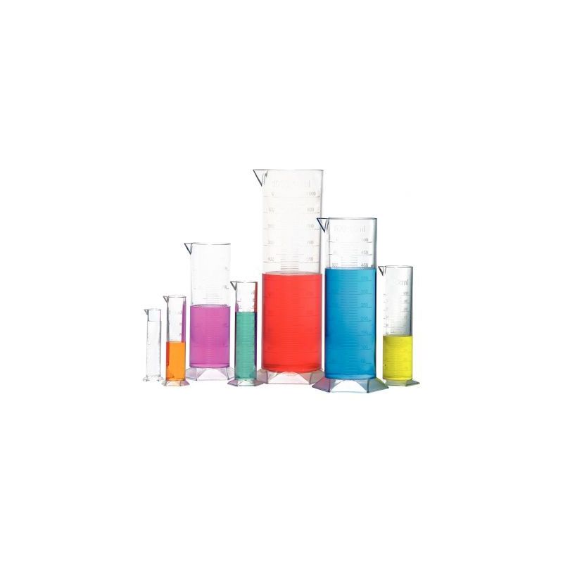 Achetez Lot de 7 éprouvettes plastiques transparentes 25010 pas cher sur Ma Rentrée Scolaire