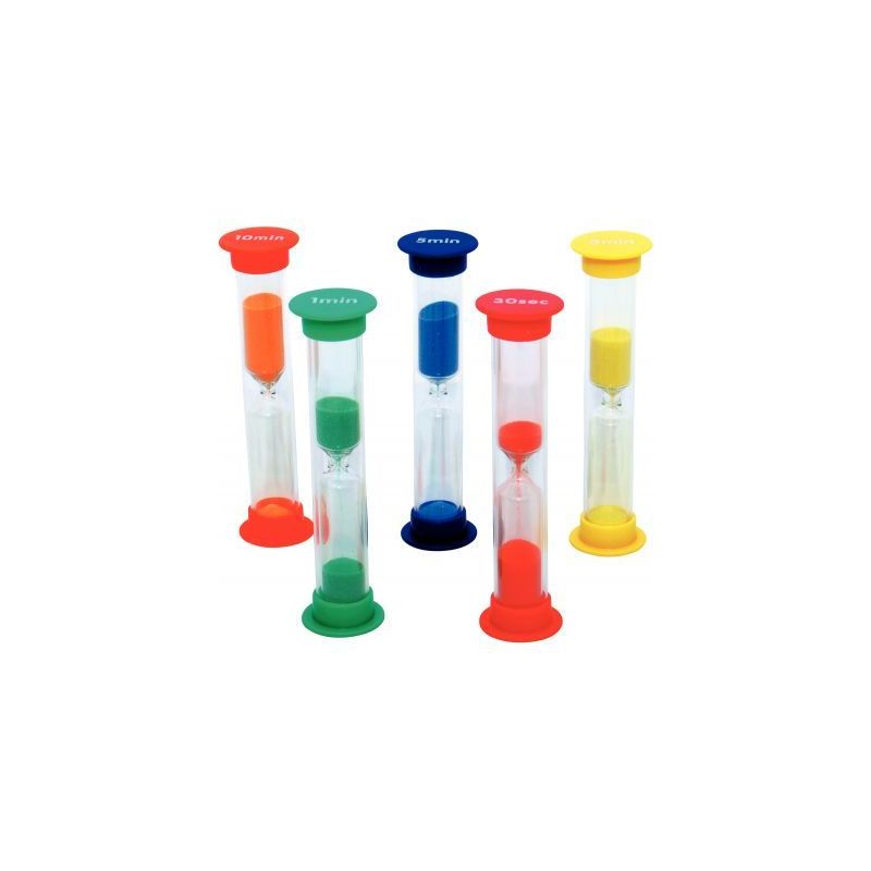 Achetez Set de 5 Sabliers 30 secondes - 1 3 5 10 Minutes 92007 pas cher sur Ma Rentrée Scolaire Achetez Set de 5 Sabliers 30 secondes - 1 3 5 10 Minutes 92007 pas cher sur Ma Rentrée Scolaire