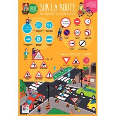 Achetez Poster Pédagogique en PVC 76x52cm, le code de la route PAPPOSTCODEROU pas cher sur Ma Rentr..