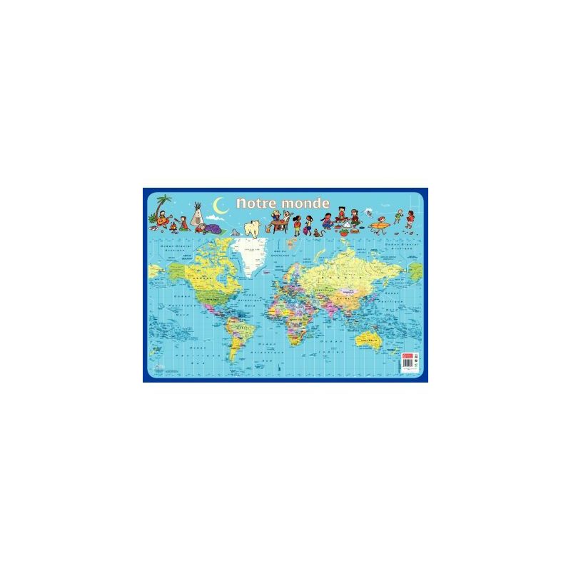 Achetez Poster Pédagogique en PVC 76x52cm - Thème Le Monde PAPPOSTMONDE pas cher sur Ma Rentrée S.. Achetez Poster Pédagogique en PVC 76x52cm - Thème Le Monde PAPPOSTMONDE pas cher sur Ma Rentrée S..