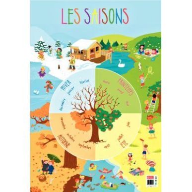 Achetez Poster pédagogique en PVC 76x52cm, les saisons PAPPOSTSAISONS pas cher sur Ma Rentrée Scol..