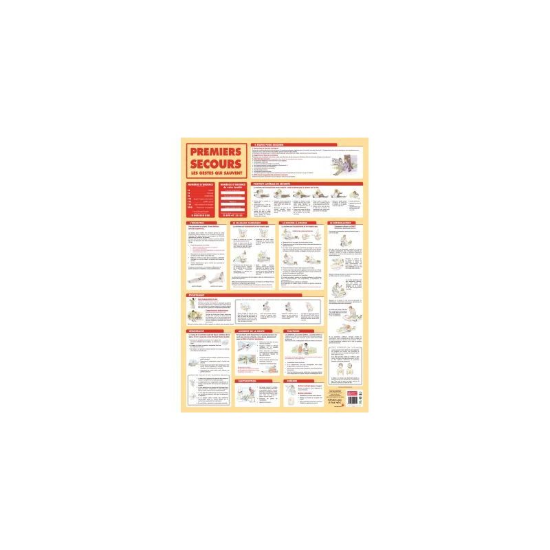 Achetez Poster PVC 76x52 le 1er secours PAPPOSTSECOURS pas cher sur Ma Rentrée Scolaire Achetez Poster PVC 76x52 le 1er secours PAPPOSTSECOURS pas cher sur Ma Rentrée Scolaire