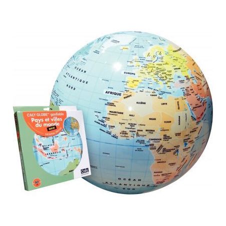 Achetez Globe gonflable pays/ville diamètre 42cm B92003 pas cher sur Ma Rentrée Scolaire